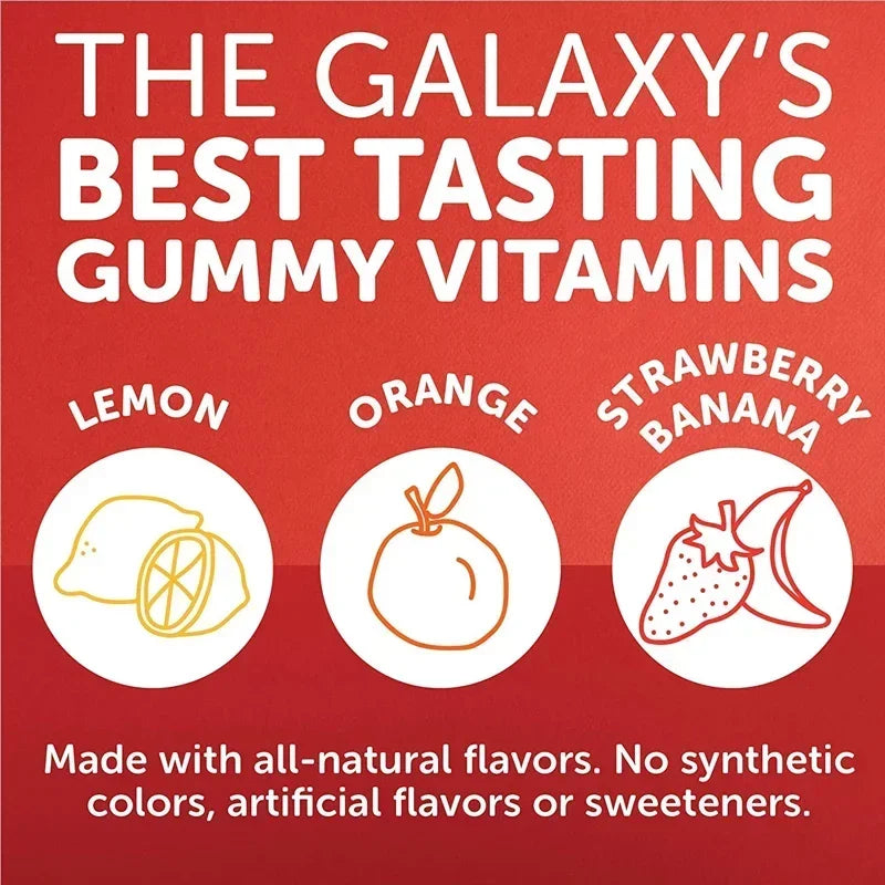 Kids' Daily Gummy Vitamins - Contains 13 Essential Nutrients and Omega 3 Fish Oil To Support The BrainSupplements
