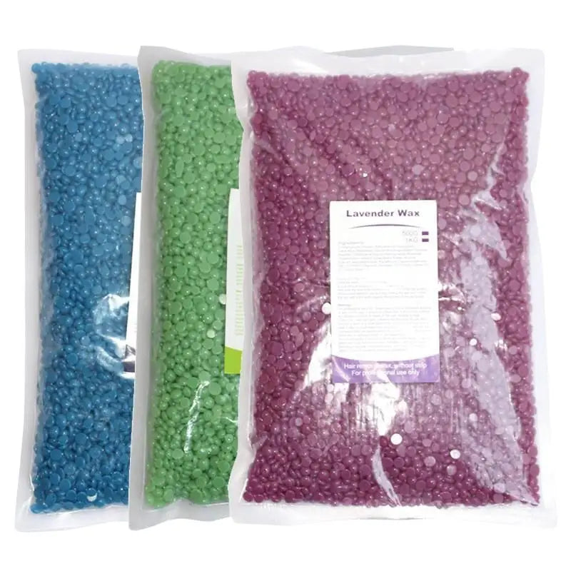 /Kuz/500g Waxing Wax Beans For Hair Removal Full Body Hot Film Hard Depilatory Wax Beads For Wax Heater Machine Hard Wax Beans