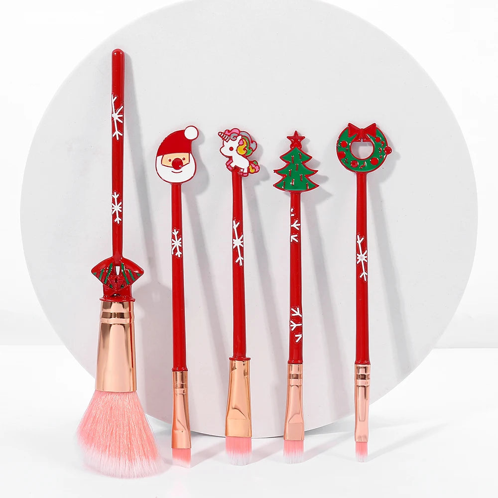 Christmas series makeup brush, creative design, candy Christmas tree eye shadow brush, Christmas ball special makeup tool
