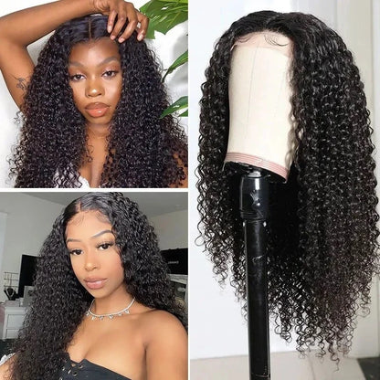 African short curly long hair wigs, fashionable front lace synthetic fiber full head wig