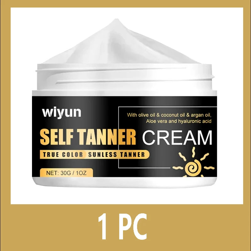 Natural Tanning Cream Face Body Long Lasting Bronzer Skin Tanner Anti-UV Nourishing Self-Tanning Body Lotion