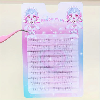 Duoduotian Cat Paw Lower Eyelashes Beginner Friendly 10-14mm Easy to Apply Quick Segmented Style