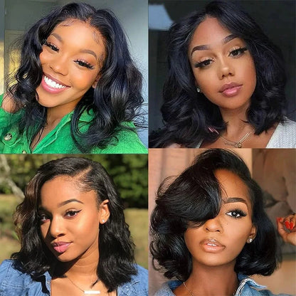Bob Wigs Human Hair Body Wave 8-16in V Part Wigs for Black Women Upgrade U Part Human Hair Wig Glueless Lace Wigs Short Bob