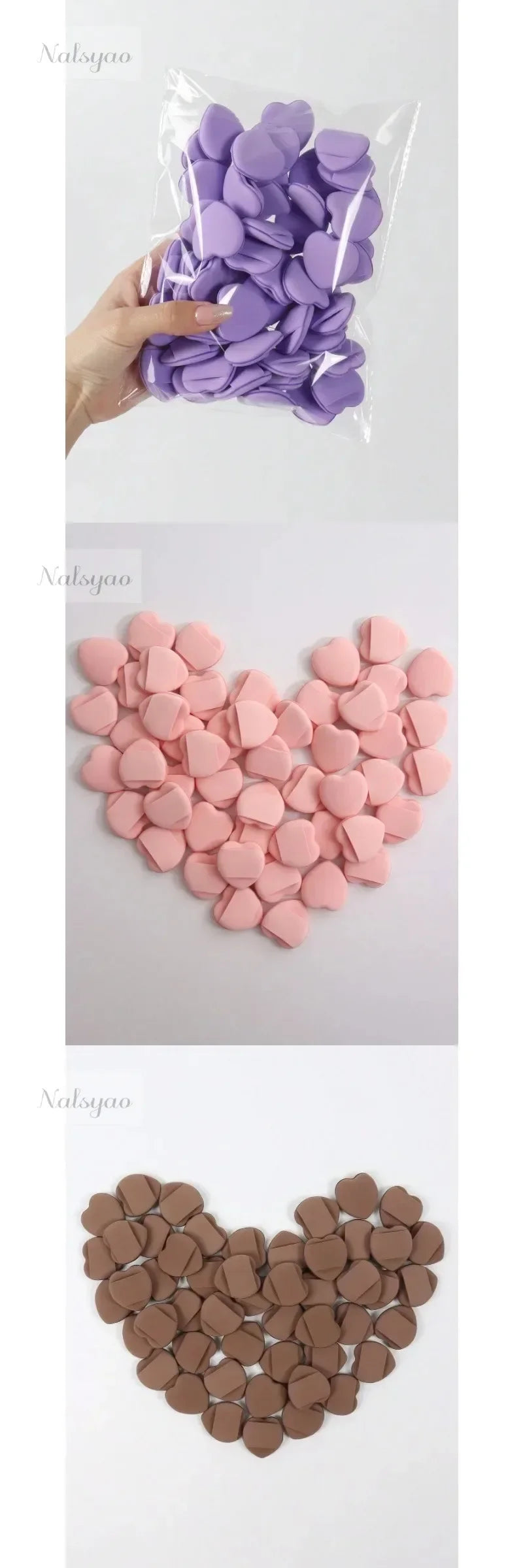 20 pcs Finger Air Cushion Sponge Powder Puff Set Makeup Foundation Concealer Blending Puff Wholesale