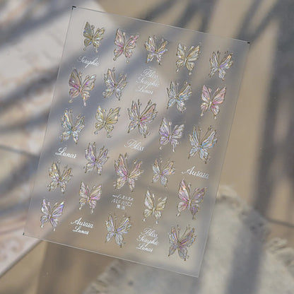 Cute Cartoon Christmas 5D Nail Stickers Red White Candy Cane Mint Cookie Gingerbread Man Snowflake Self Adhesive Nail Decals