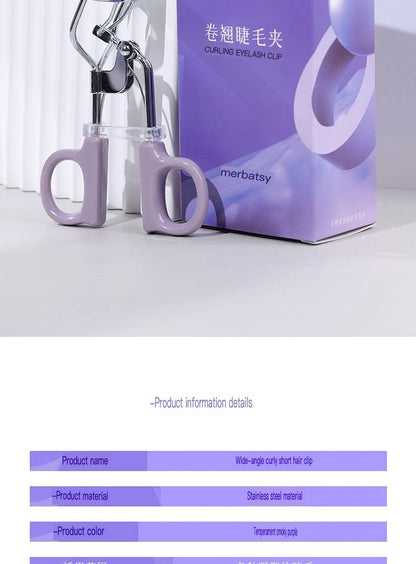 Sunflower Shaped Eyelash Curler And Tweezers Wide Angle Stainless Steel for Easy Beginner Use Natural Long-Lasting Curling Tool