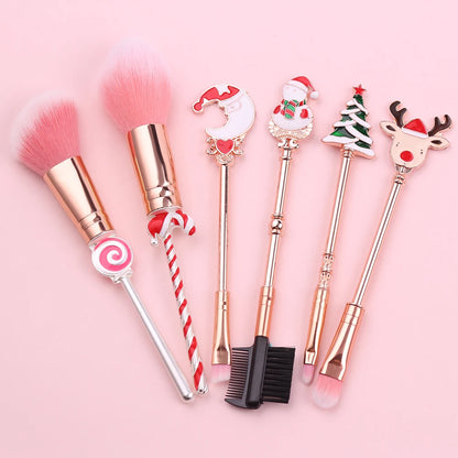 Christmas series makeup brush, creative design, candy Christmas tree eye shadow brush, Christmas ball special makeup tool