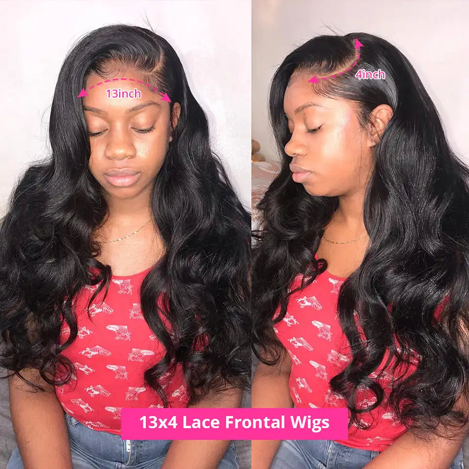 13X4 Lace Frontal Human Hair Wigs For Women 28 Inch  Brazilian Body Wave Lace Front Wig Pre-plucked Hairline with Baby Hair Wigs