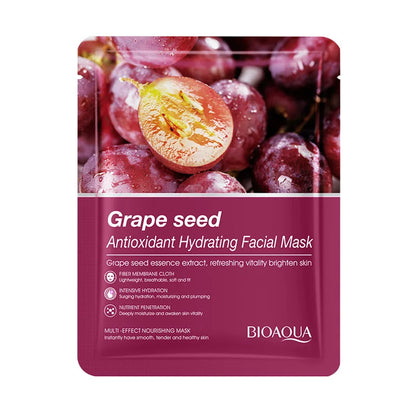 6/12pcs BIOAQUA Caviar Grape White Truffle Face Mask Anti Wrinkle skincare Moisturizing Hydrating Facial Masks Skin Care