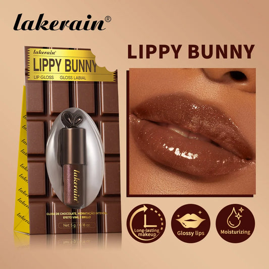 Festive Christmas Makeup Set Chocolate Lip Gloss PH Color Changing Lip Oil Blush Palette High Pigment Hydrating for Holiday Gift