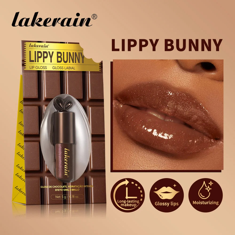 Festive Christmas Makeup Set Chocolate Lip Gloss PH Color Changing Lip Oil Blush Palette High Pigment Hydrating for Holiday Gift