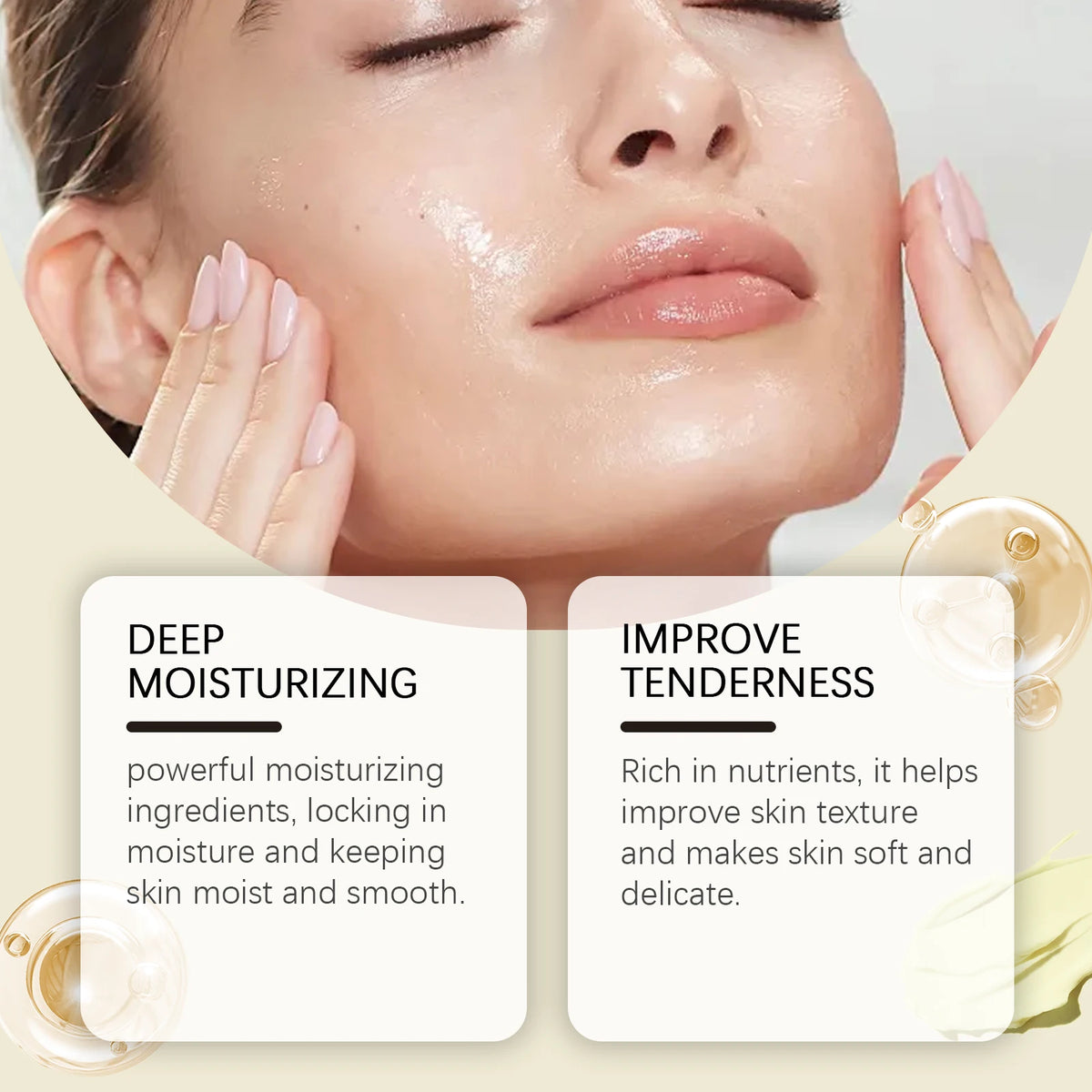Beef Tallow Honey Balm Moisturizing Hydrating Face Cream Body Lotion Fades Fine Lines Tighten Soothen Brightening Facial Skin