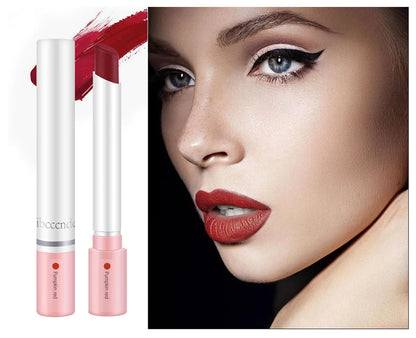 4 Pcs Cigarette Lipstick Set Matte Lip Gloss Long Lasting Waterproof Nude Lip Tint Lip Stick Tube Cosmetics Christmas Gift