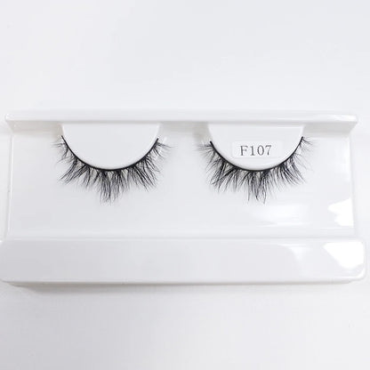 Natural Mink Lashes High Quality Fashion Classic Soft Full Strip Lashes Makeup 12mm Short Mink Eyelashes