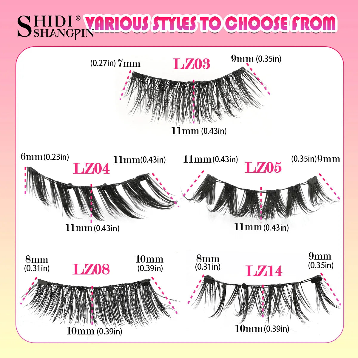 Reusable Magnetic Eyelashes 1 Pair Natural Curly Fluffy Magnetic False Eyelashes No Glue Needed Lashes Makeup with Tweezer Set