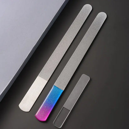 Nail file grinding emery rubbing stainless steel manicure special tool file grinding strip