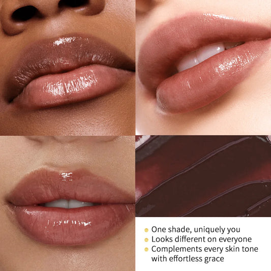 Christmas Gift Tinted Lip Lipstick Plumper Crystal Jelly Lip Oil 6ml Moisturizing Plumping Lip Glow Oil Sexy Plump Lip Gloss