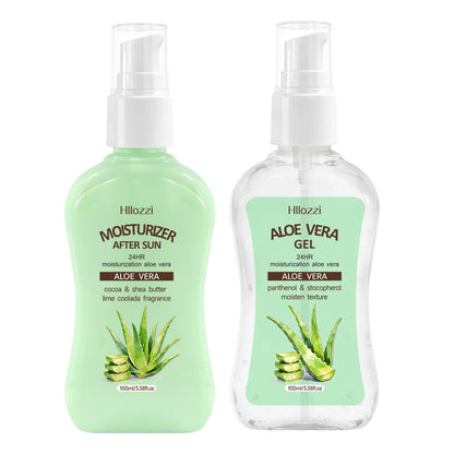 MOISTURIZER AFTER SUN ALOE VERA GEL，Quick absorption, non-greasy texture, post-sun hydration, suitable for both men and women