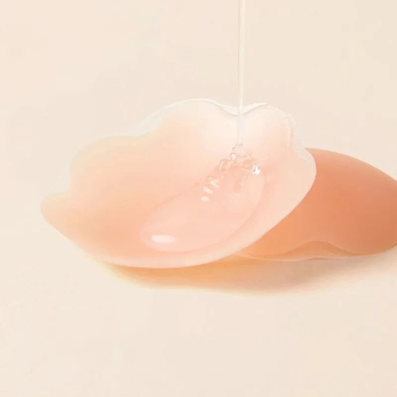 12pcs Women Invisible Nipple Cover Stickers Self-adhesive Chest Breast Petals Silicone Lift Up Paddings Reusable Patch Bra Pads