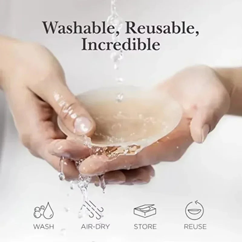 2/6/12PCS Invisible Self Adhesive Chest Paste Reusable Sticker Breast Petal Bra Pad Silicone Petal Nipple Cover