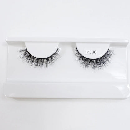 Natural Mink Lashes High Quality Fashion Classic Soft Full Strip Lashes Makeup 12mm Short Mink Eyelashes