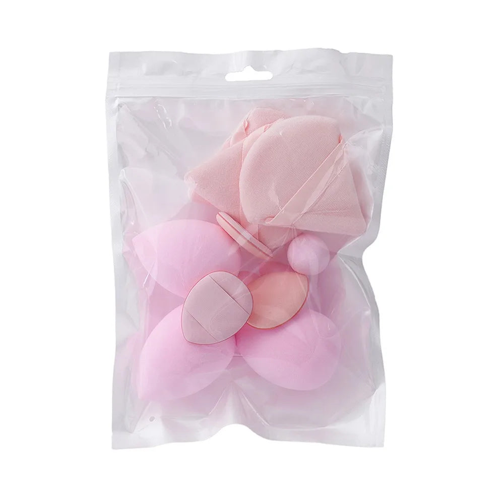 12pcs Makeup Accessories All-Purpose Makeup Sponge Set 4Types Beauty Tools Cosmetic Puff Dry Wet Dual Use Powder Puff