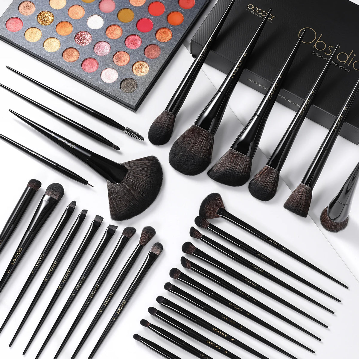 Docolor Makeup Brush Set Professional 10-30pcs Eyeshadow Blush Synthetic Foundation Brush Powder Contour Cosmetic Tool For Women
