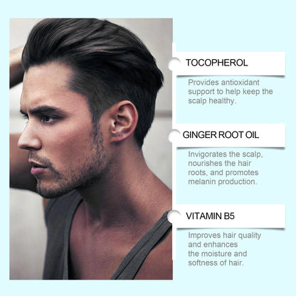 Gray White Hair Treatment Serum Cover White Hair To Black Natural Color Repair Spray Anti Loss Hair Restore Healthy Hairs Care