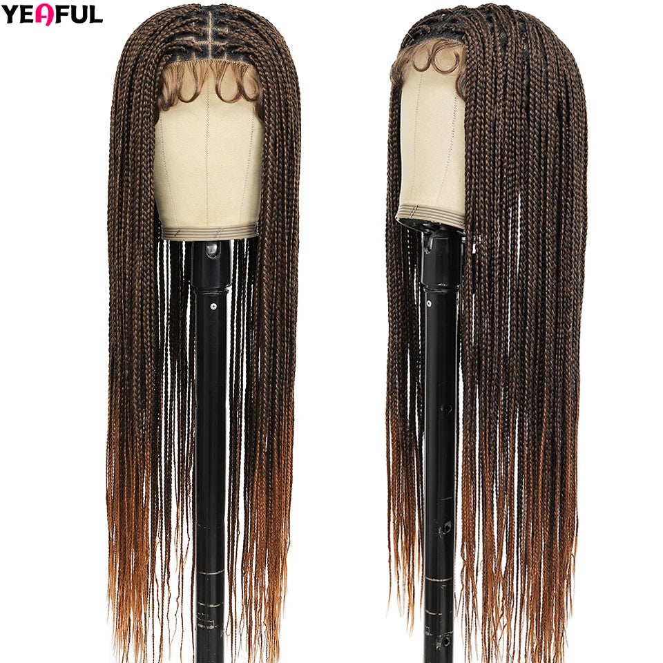 Braided Wigs Lace Front Synthetic Wig Bohemian Braided Wigs Boho Braids Wig Full Lace Braided Wigs Cheap Wigs On Sale Clearance