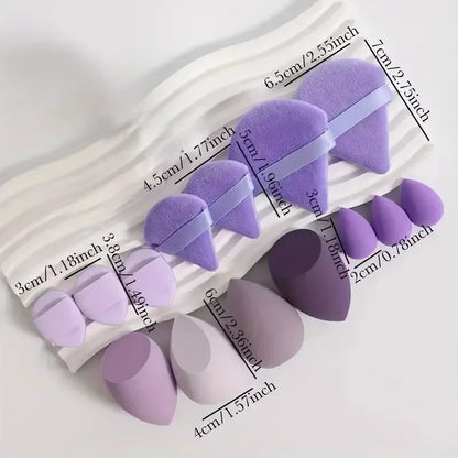 14Pcs Makeup Sponge Cosmetic Blender Beauty Egg Foundation Sponges Puff  Powder Puffs Make Up Accessories Women Makeup Tools