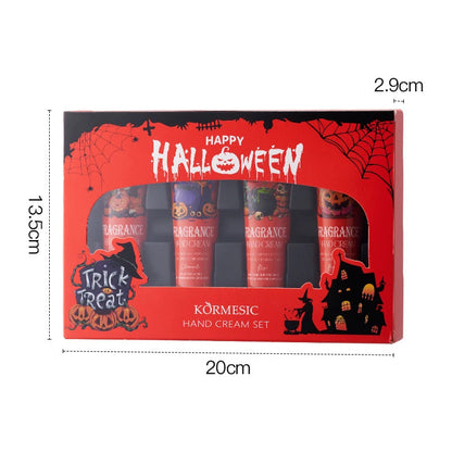 Halloween Theme Lip Balm Moisturizing And Non-sticky Lip Care Stick Fragrance nourishing Hand Cream Set Halloween Gifts