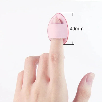 CNK 5/10Pcs Mini Finger Puff Foundation Small Air Cushion Powder Sponge Face Concealer BB Cream Cosmetic Applicator Makeup Tool