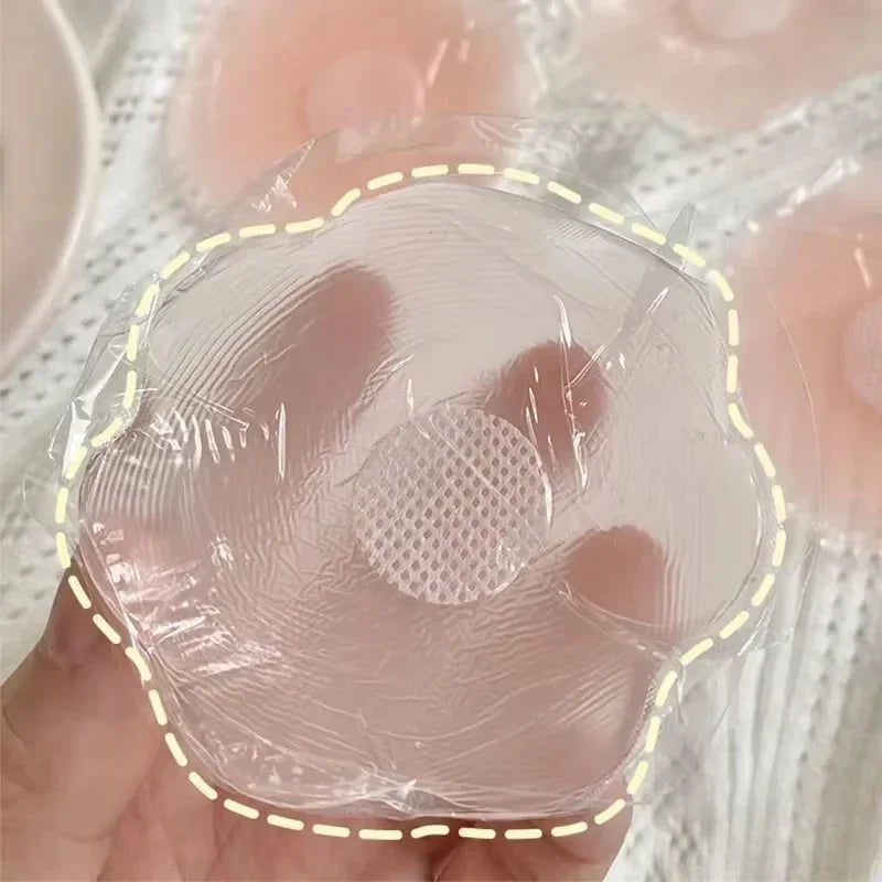 2/6/12PCS Invisible Self Adhesive Chest Paste Reusable Sticker Breast Petal Bra Pad Silicone Petal Nipple Cover