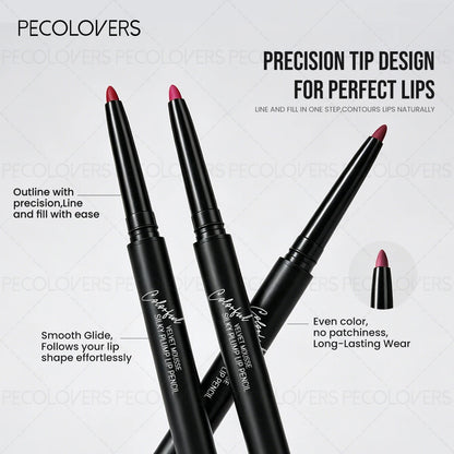 2PCS/Set Lip Liner and High Gloss Lip Glaze Set, Waterproof and Moisturizing Formula, Combined Use, Easy To Achieve Natural and Perfect Lip Makeup, Makeup Lovers, Trendy Girls
