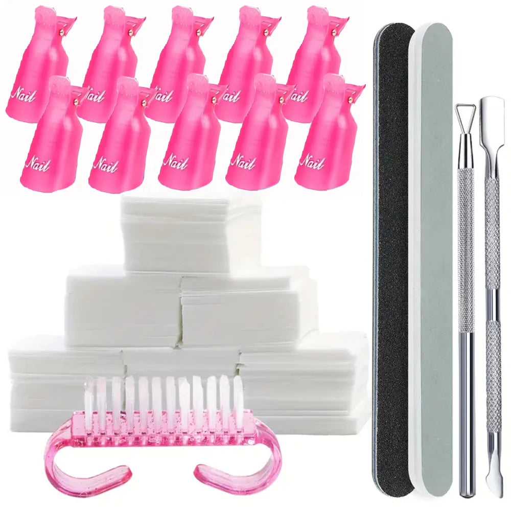 LINMANDA 10/16Pcs Nail Polish Remover Kit Professional Gel Nail Polish Remover for Removing Gel Nail Polish Suitable for Fingers