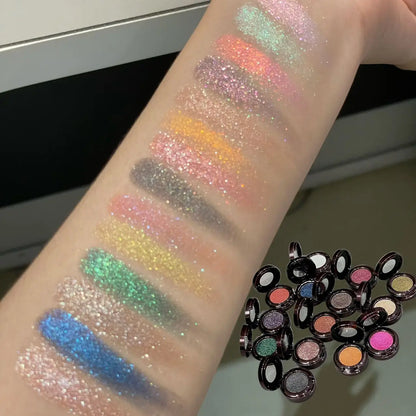 Metallic Glitter Smoked Green Eyeshadow Cream Chameleon Blue Sparkling Shimmer Highlighter Eyeshadow Palette Eye Shadow Makeup