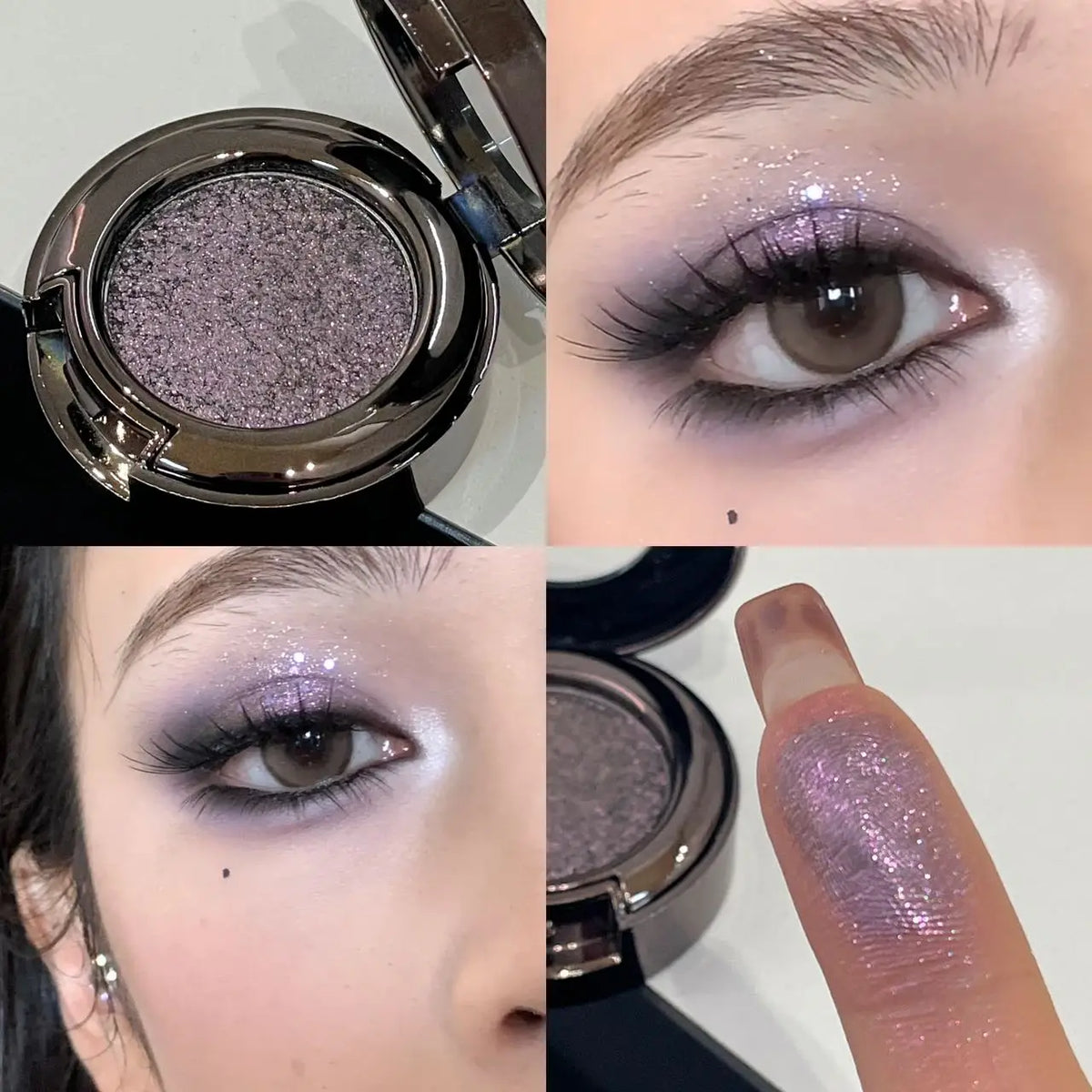 Metallic Glitter Smoked Green Eyeshadow Cream Chameleon Blue Sparkling Shimmer Highlighter Eyeshadow Palette Eye Shadow Makeup