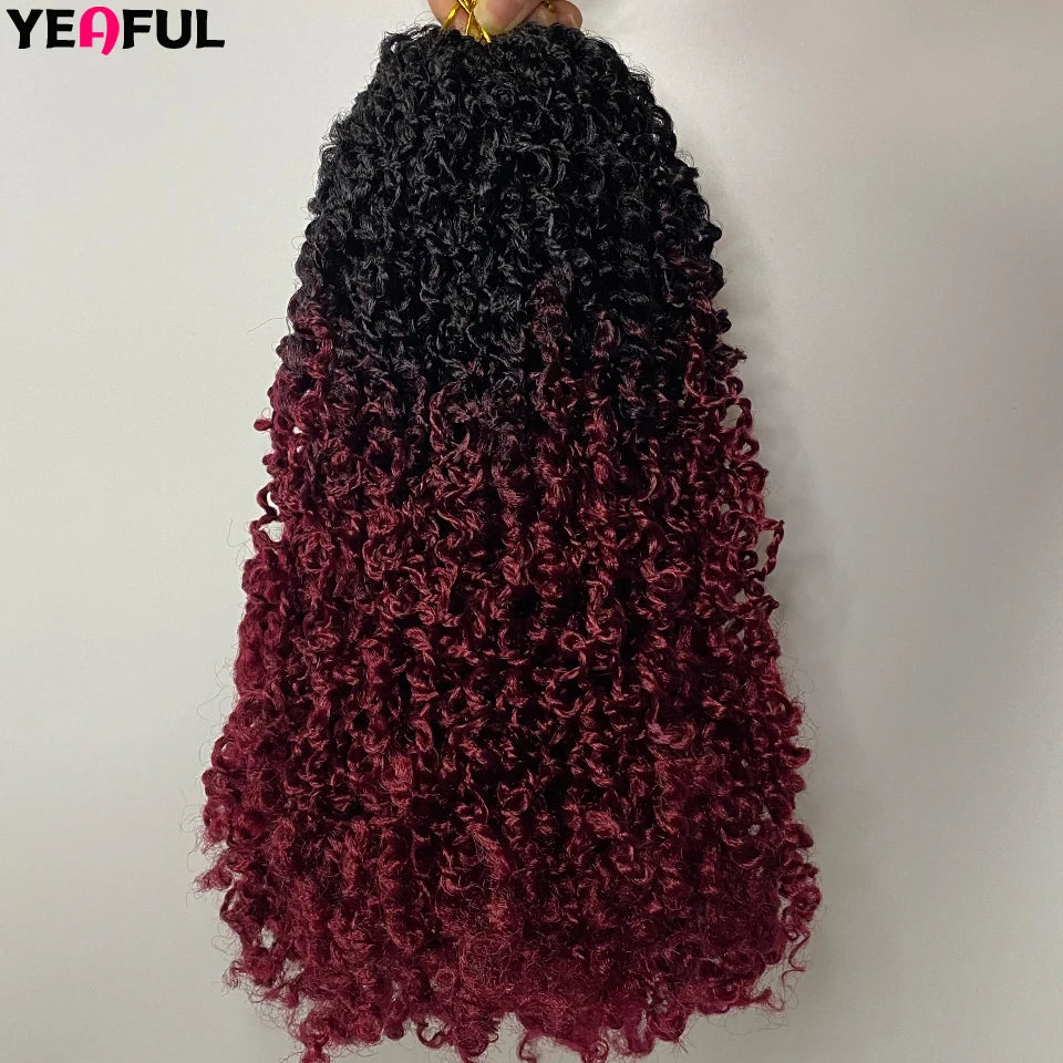 1-6 Packs Yanky Twist Crochet Hair 12"Pre-twisted Natural Black Kinky Mini Spring Twist Small Curly Senegalese Twist Hair Braids