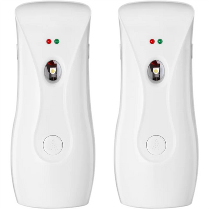 A76X-Automatic Air Freshener Dispensers (2Pack), Aerosol Spraying Machines, Wall Mounted Or Freestanding, Adjustable Timer