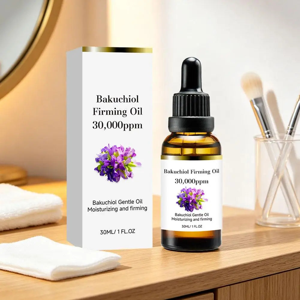 Natural Bakuchiol Facial Oil Deep Nourishing Elasticity Repair Skin Serum Hydrating Brightening Anti Wrinkle Skin Care 30ml