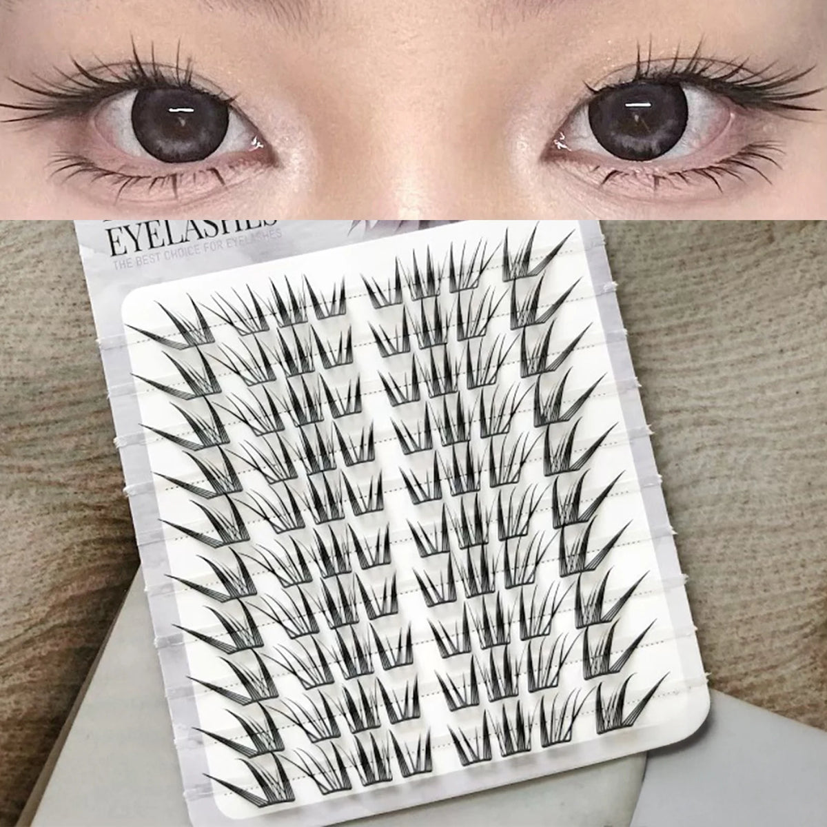 Fluffy Lazy Cat Comic False Eyelashes Korean Style Natural Look Curling Diy Eyelash Extensions For Women Daily Makeup & Party