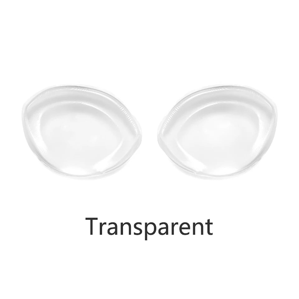 Silicone Bra Inserts Invisible Clear Lift Up Gel Breast Pads Cup Enhancer Push-Up Breast Pasties For Bras Bikinis Swimsuits