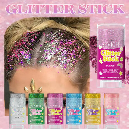 Fairy Dust Sparkling Sequins Glitter Bar Makeup Face Body Glitter Gel Hair Glitter Spray Christmas Paillette for Child Girl