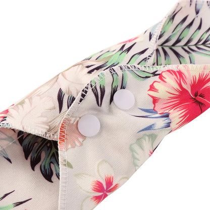 5Pcs Graphene Reusable Sanitary Pads Leak Proof Fast Absorbent Menstrual Cloth Pads Anti-Slip Soft Washable Sanitary Napkins
