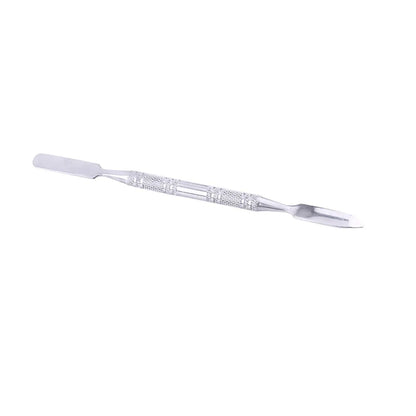 2pcs Small Size Makeup Mixing Palette Stainless Steel Rectangle Stainless Steel Blending Plate Comes with Spatula