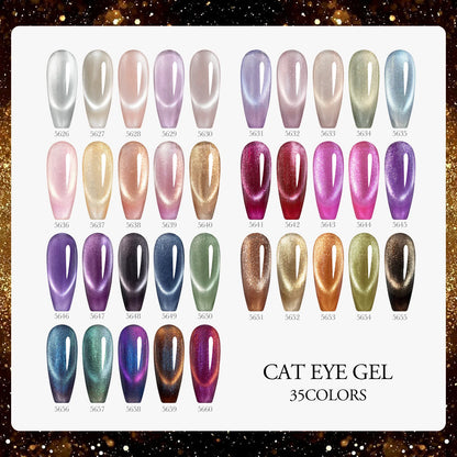 10ml Venalisa Hema Free TPO Free Gel Nail Polish Christmas New Year Soak Off Glitter Red Colors Cat Eye Magnet Nail Gel Polish