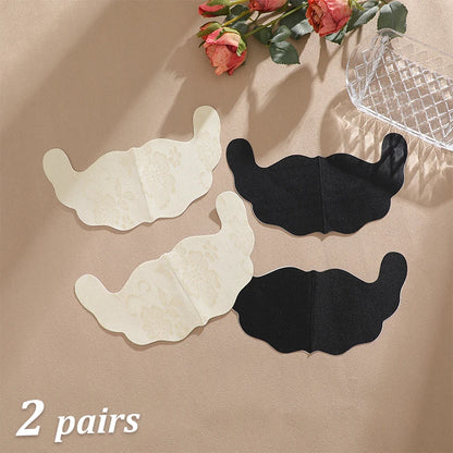 2/4 Pairs Lace U Shaped Breast Lift Tape Women Anti Sagging Adhesive Bra Pads Invisible Push Up Nipple Covers For Backless Dress