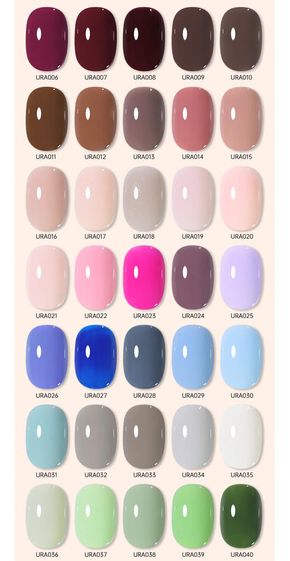 UR SUGAR 15ml Gel Nail Polish Neon Blue Red Green Pastal Nude UV/LED Soak Off No Wipe Nail Gel Polish Suitable For Summer Autumn