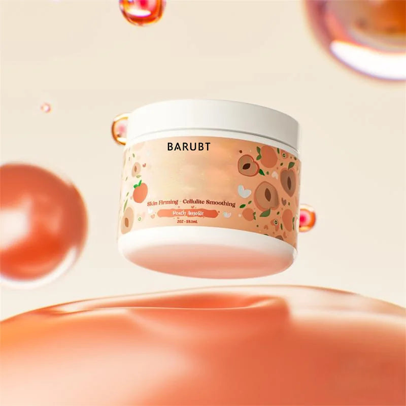 Peach Firming Body Cream Anti-Cellulite Skin Smoothing Tightening Lotion for Women Reduce Stretch Marks Improves Skin Elasticity