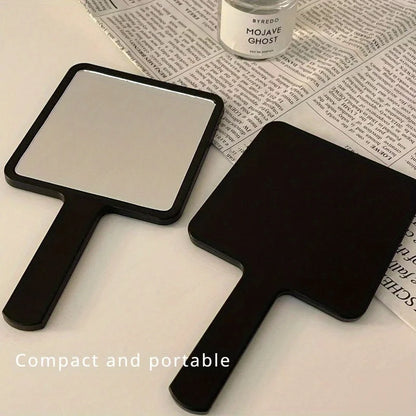 Portable Travel Makeup Mirror with Handle - Polished Plastic Frame, Dresser Mount, Unscented, Cartoon Theme - Perfect Gift for W